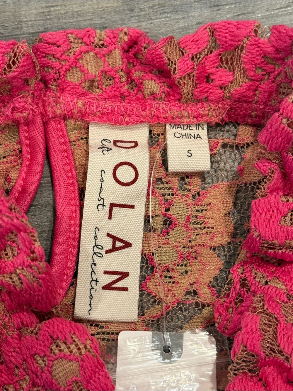 NWT Anthropologie Dolan Lace Top Pink Rose in Size S NEW WITH TAGS - Picture 8 of 12